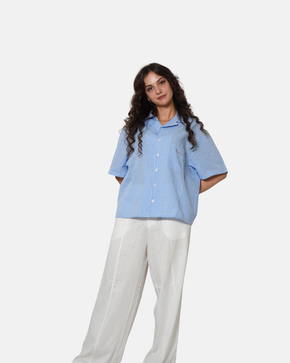 Blue Boxy Shirt