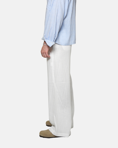 White Linen Pants