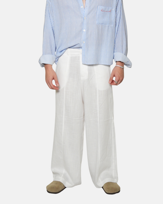 White Linen Pants