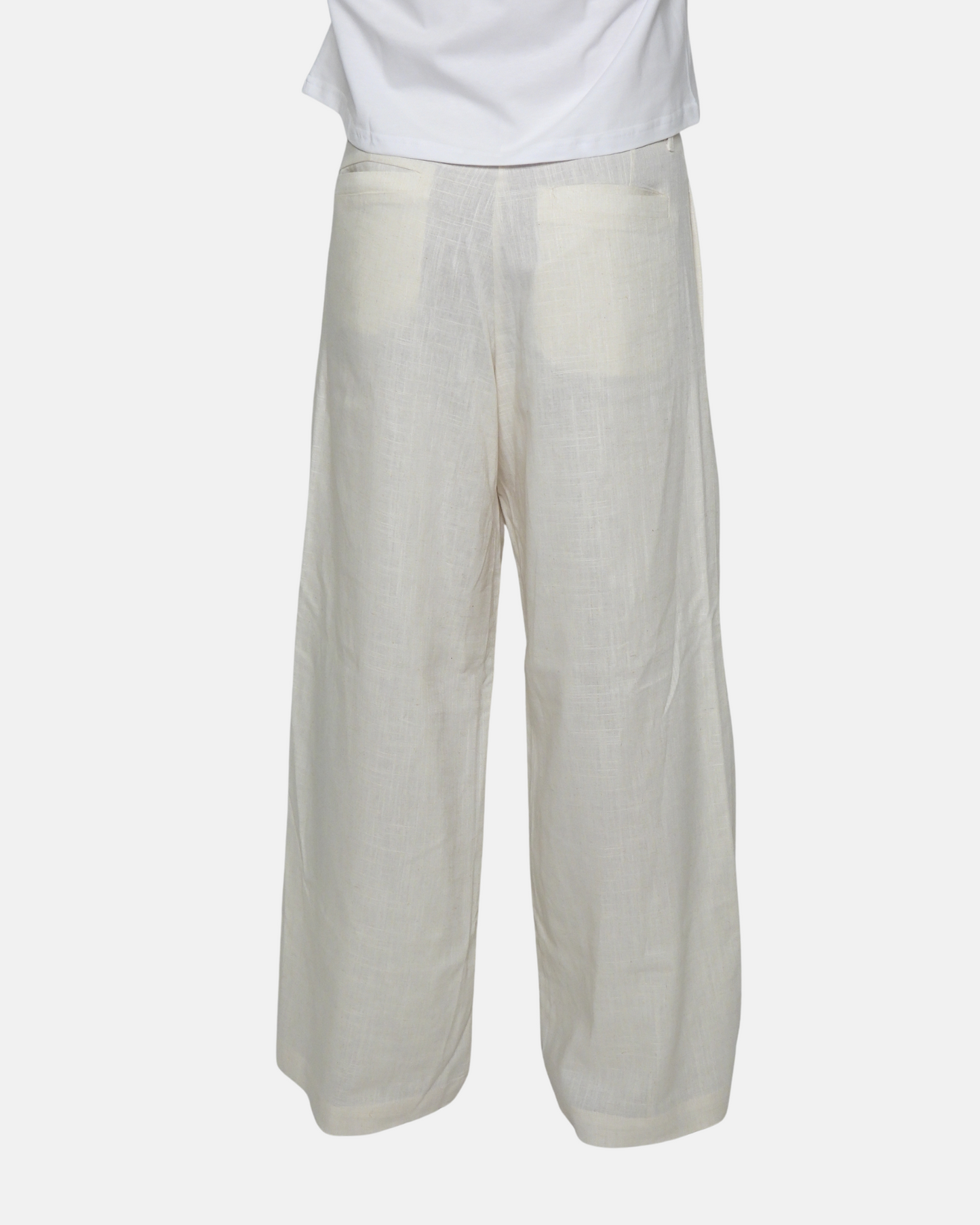 Beige Linen Pants