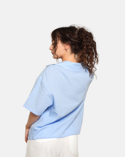 Blue Boxy Shirt